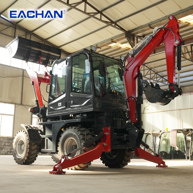 4WD Hydraulic Wheel Backhoe Lo - Agriculture Farming Work review and price